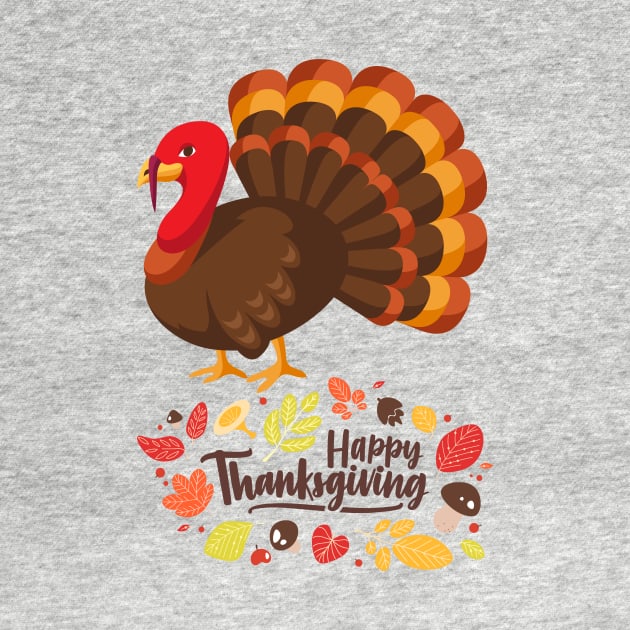 Happy Thanksgiving Turkey by NICHE&NICHE